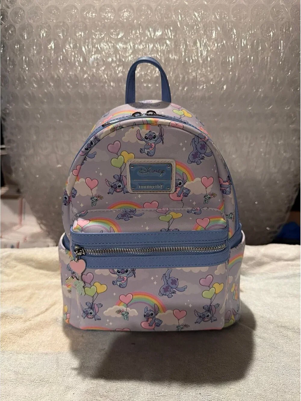 Loungefly Disney I Heart Stitch Backpack NWT